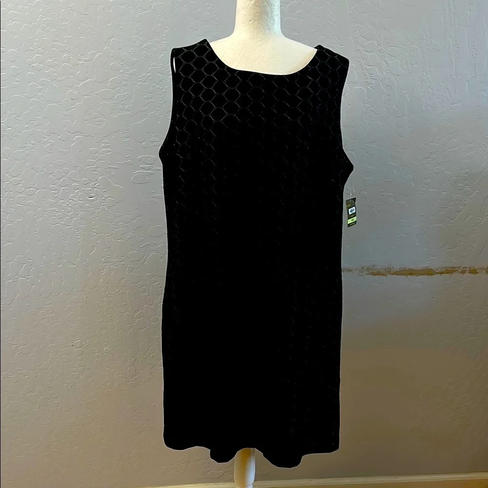 Taylor Black Geometric Mini Dress